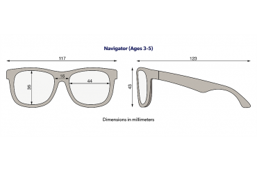 Okulary dla dzieci (Navigator) "Good As Blue" | Smoke Lens (m.2023)