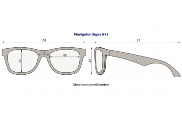 Okulary dla dzieci (Navigator) "Good As Blue" | Smoke Lens (m.2023)