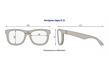 Okulary dla dzieci (Navigator) "Tropical Tide" | Smoke Lens (m.2023)
