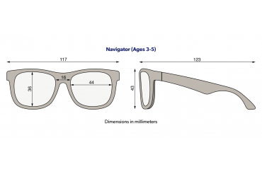 Okulary dla dzieci (Polaryzacja) "Navigator Graphite Gray" | Green Mirrored Lens Polarized (2023)