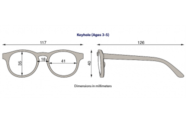 Okulary dla dzieci (Polaryzacja) "Keyhole Jet Black" | Cobalt Blue Mirrored Lenses Polarized (2023)