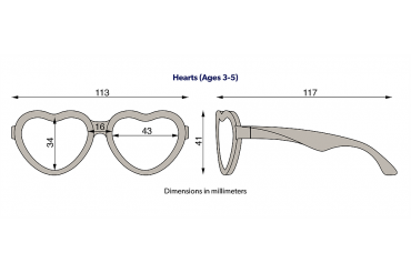 Okulary dla dzieci (Polaryzacja) "Heart Sweet Cream" | Rose Gold Mirrored Len Polarized (2023)