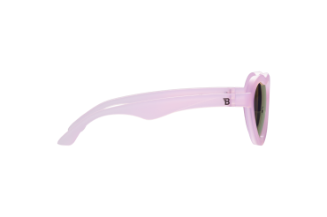 Okulary dla dzieci (Polaryzacja) "Heart Frosted Pink" | Purple Mirrored Lens (2023)