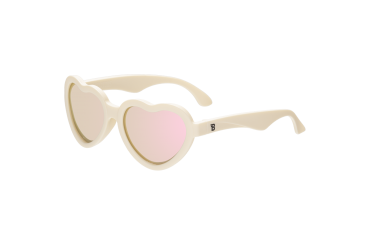 Okulary dla dzieci (Polaryzacja) "Heart Sweet Cream" | Rose Gold Mirrored Len Polarized (2023)