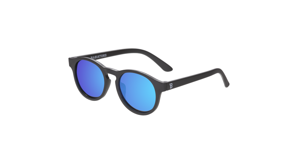 Okulary dla dzieci (Polaryzacja) "Keyhole Jet Black" | Cobalt Blue Mirrored Lenses Polarized (2023)