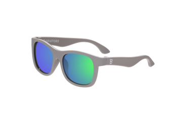 Okulary dla dzieci (Polaryzacja) "Navigator Graphite Gray" | Green Mirrored Lens Polarized (2023)