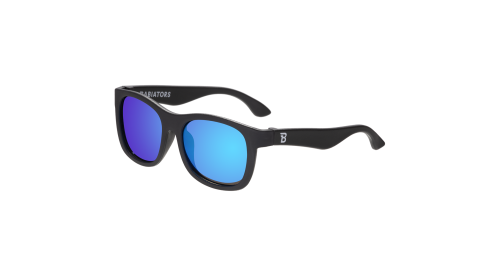 Okulary dla dzieci (Polaryzacja)  "Navigator Jet Black" | Cobalt Mirrored Lens Polarized (2023)
