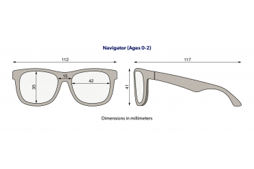 Okulary dla dzieci (Navigator) "Totally Tortoise" | Amber Lenses (m.2023)