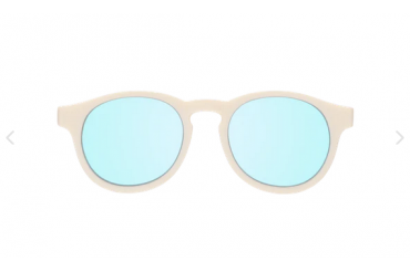 Okulary dla dzieci Keyhole: Sweet Cream | Turquoise Blue Mirrored Lenses  (2024)
