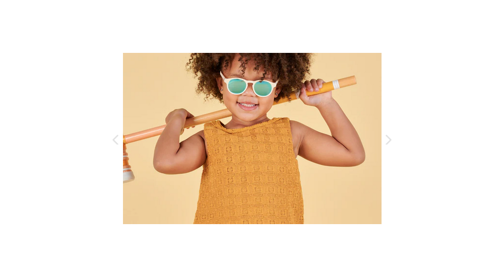 Okulary dla dzieci Keyhole: Sweet Cream | Turquoise Blue Mirrored Lenses  (2024)