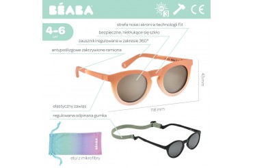 okulary słoneczne dla dzieci Beaba-Okulary-dla-dzieci-4-6-lat-Sunshine-Rainbow-orange