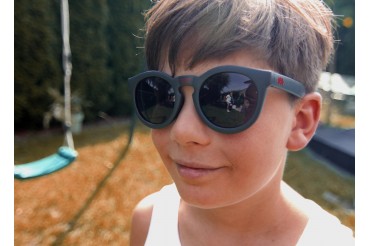 okulary słoneczne dla dzieci Alfredo Mimoni Glasses AM Water Breaker - Black Flame
