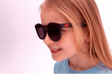 okulary słoneczne dla dzieci Alfredo Mimoni Glasses AM Water Breaker - Black Flame
