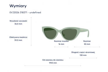 VOGUE - okulary dla dzieci - Butterfly - Jasnozielony