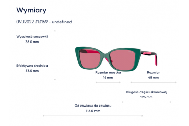 VOGUE - okulary dla dzieci - Butterfly - Ciemna zieleń