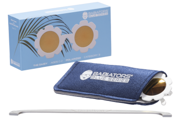 Okulary dla dzieci (Polaryzacja) "The Daisy" White Flower Polarized Gold Lens